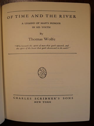 Of Time and the river