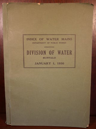 Item #4608 Index of Water Mains. Department of Public Works