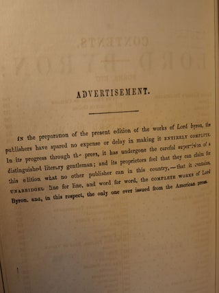 The Works of Lord Byron