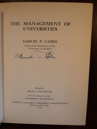The Management of Universities SIGNED