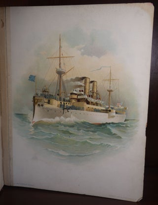 33 Color Lithographs of U. S. Navy Ships from The Spanish American War Era