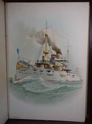 33 Color Lithographs of U. S. Navy Ships from The Spanish American War Era