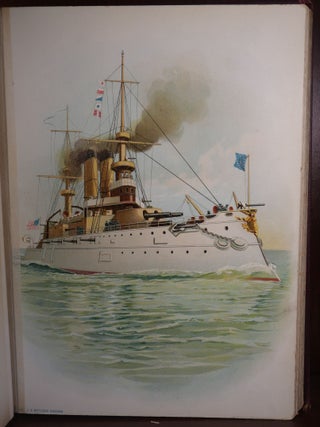 33 Color Lithographs of U. S. Navy Ships from The Spanish American War Era