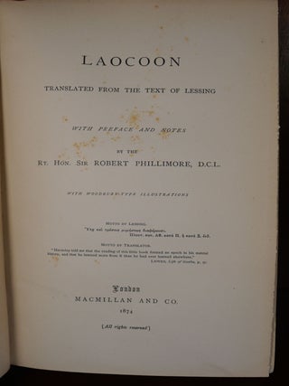 Laocoon Translated by Robert Phillimore