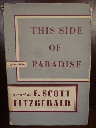 Item #4721 This Side of Paradise. F. Scott Fitzgerald