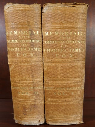 Item #4727 Memorials and Correspondence 2 Volumes. Charles James Fox