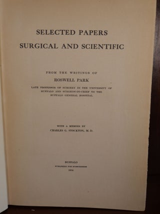 Selected Papers Surgical and Scientific