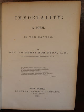 Immortality: A Poem