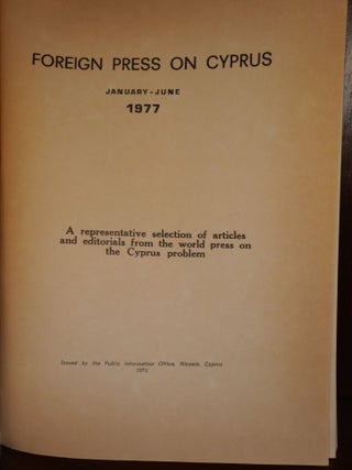 Foreign Press on Cyprus