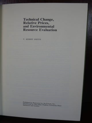 Technical Change, Relative Price, and Environmental Resources Evaluation SIGNED