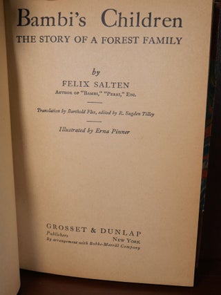 Bambi's Children The Story of a Forest Family