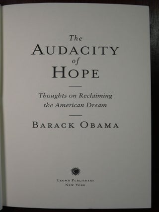 The Audacity of Hope
