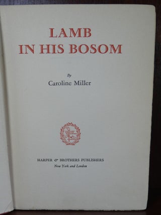 Lamb in his Bosom