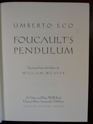 Foucault's Pendulum