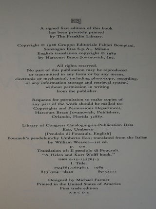 Foucault's Pendulum
