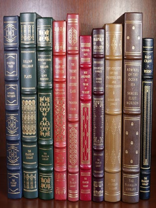 Item #4988 Lot of 10 Franklin Library Books. Lillian Hellman Nathaniel Hawthorne, Benjamin...