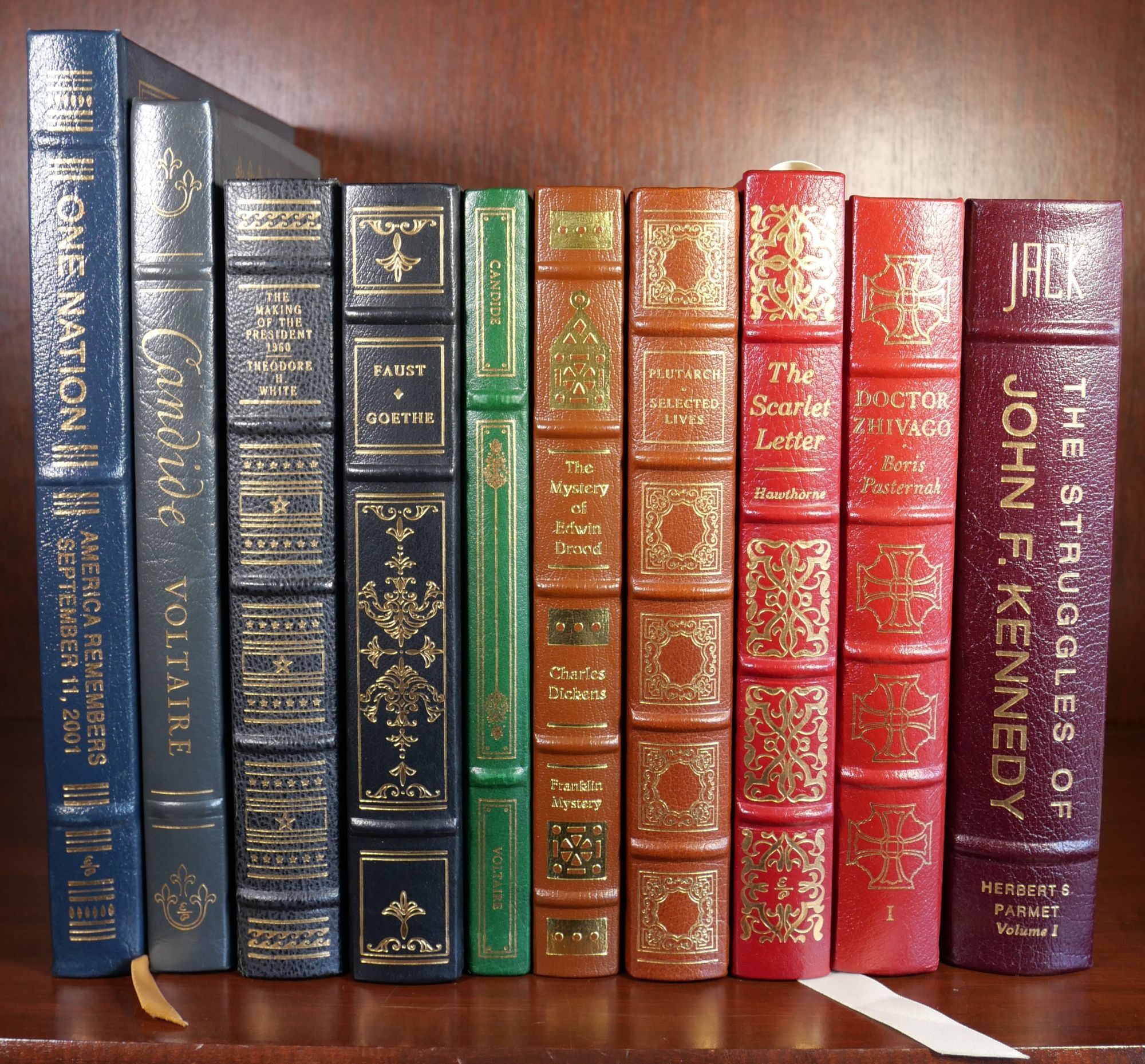 Lot of 10 Franklin Library and Easton Press Books | Nathaniel
