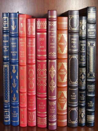 Item #4991 Lot of 10 Franklin Library Books. Ring Lardner Henry James, etc, Eugene O'Neill