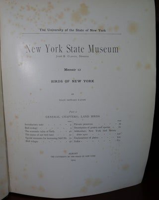 Birds of New York in 2 Volumes
