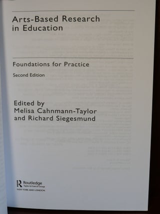 Arts-Based Research in Education