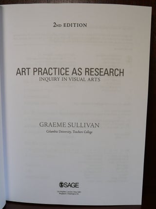 Art Practice as Research