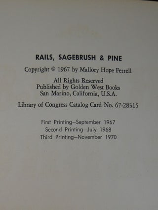 Rails Sagebrush and Pines