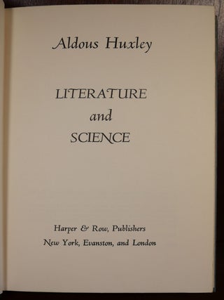 Literature and Science