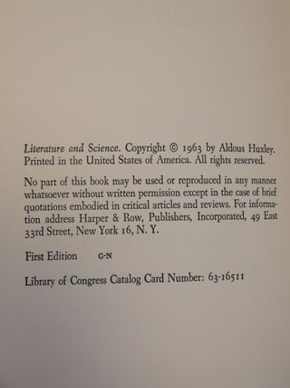 Literature and Science