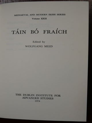 Mediaeval and Modern Irish Series Volume XXII