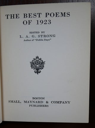 The Best Poems of 1923