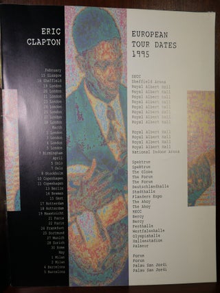 Eric Clapton From The Cradle Tour Book Concert Program