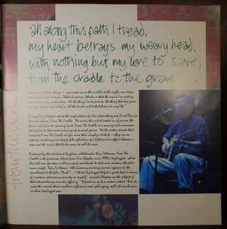Eric Clapton From The Cradle Tour Book Concert Program