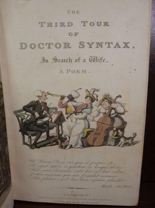 The Tour of Doctor Syntax in Search of the Picturesque, Tour of Doctor Syntax in Search of a Wife; Volumes I and III ONLY