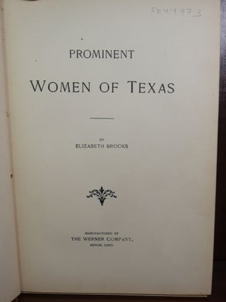 Prominent Women of Texas