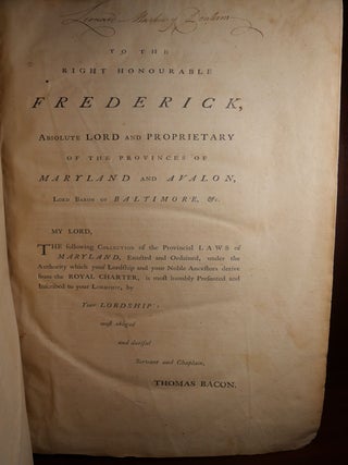 Laws of Maryland at Large