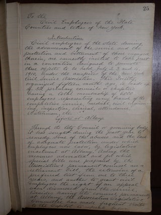Antique Civil Service Ledger