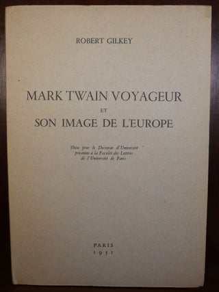 Item #5362 Mark Twain Unpublished Manuscript Biography. Mark Twain Robert Gilkey