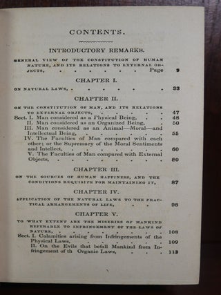 The Constitution of Man Considered in Relation to External Objects