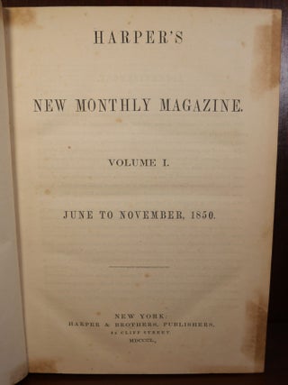 Harper's New Monthly Magazine Vol I and II