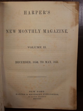 Harper's New Monthly Magazine Vol I and II