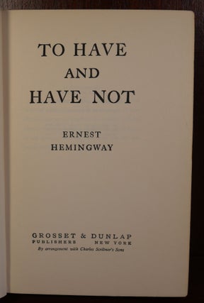To Have and Have Not