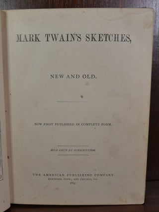 Mark Twain's Sketches New and Old