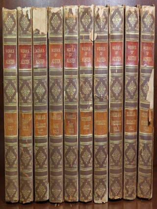 Item #5431 Works of Jane Austen, Pride and Prejudice, Emma, Mansfield Park, etc. Jane Austen