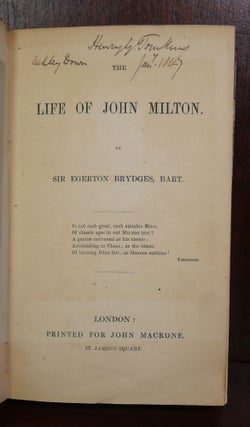 Life of John Milton