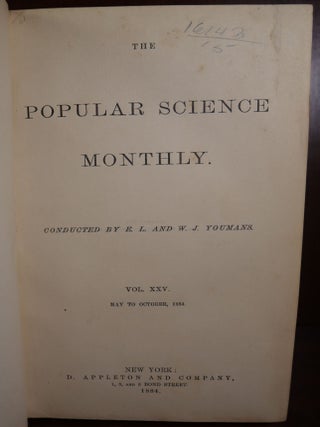 Three Volumes of The Popular Science Monthly