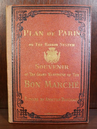 Item #5536 Plan of Paris on The Ribbon System. Aristide Boucicaut