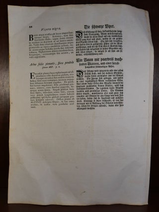 Single Leaf From National History of Carolina, Florida, and The Bahama Islands