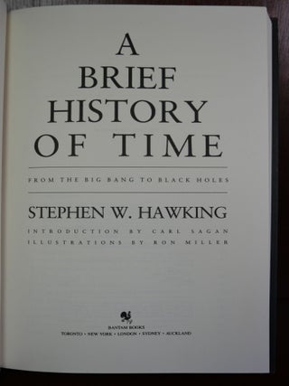 A Brief History of Time From The Big Bang to Black Holes