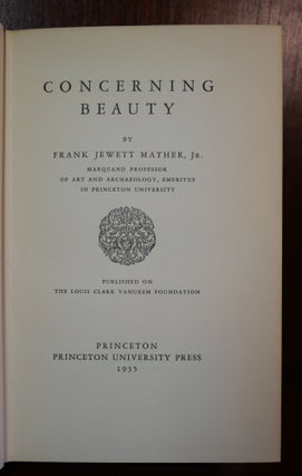 Concerning Beauty