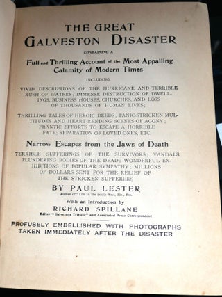 The Great Galveston Disaster